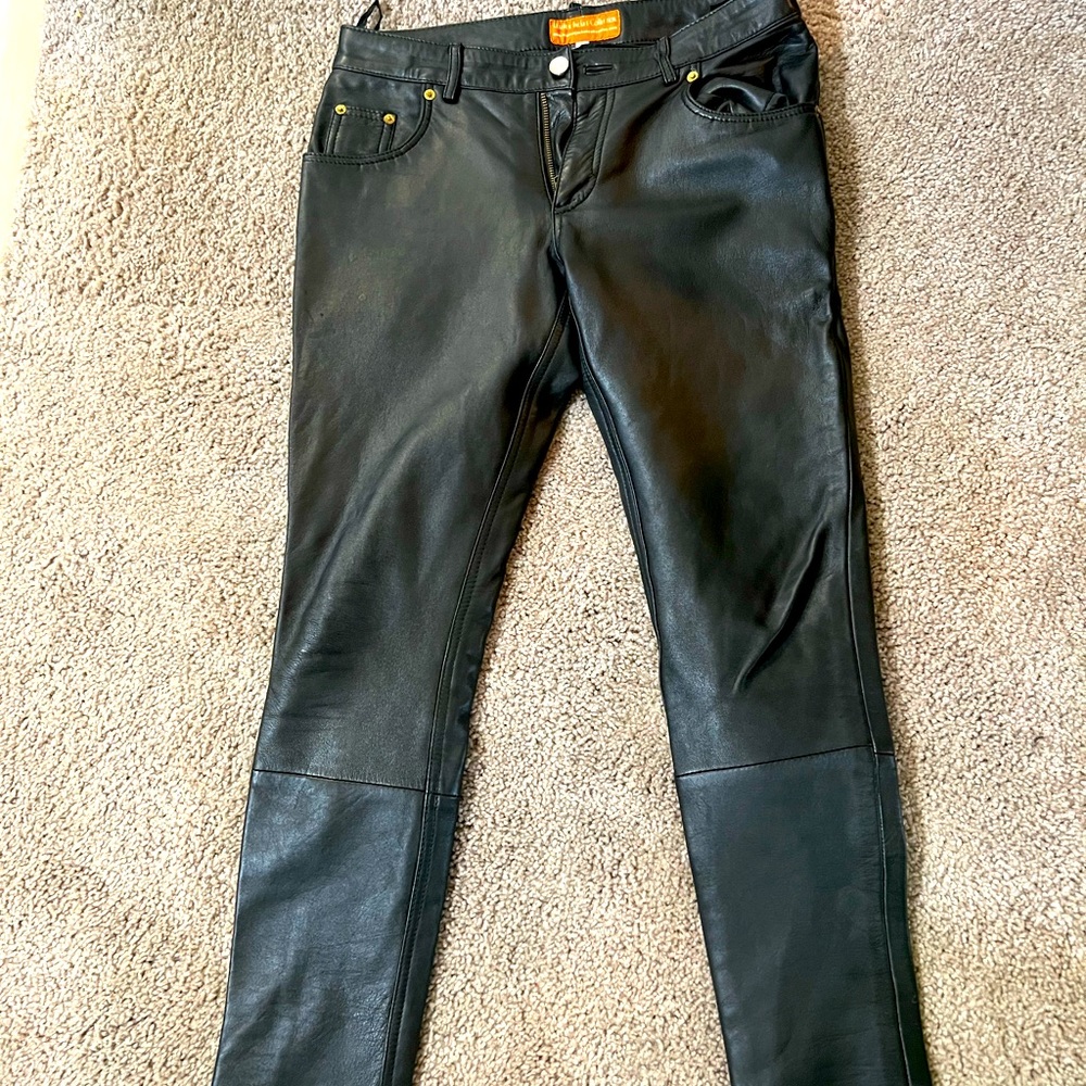 COPY - Leather super skinny 5 pocket pants